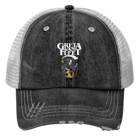 Greta Van Fleet Print Trucker Hats, Retro Greta Van Print Trucker Hats,