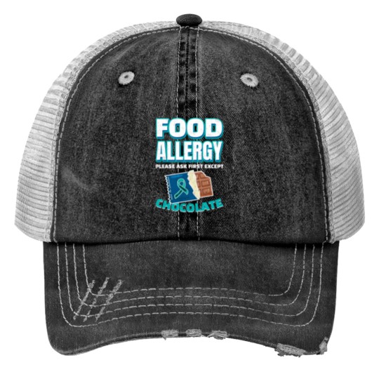 Food Allergy Awareness Design for food allergies Print Trucker Hats