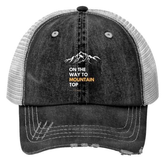 Mountain feeling Print Trucker Hats
