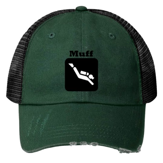 Muff Diver Print Trucker Hats