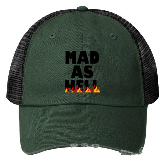 Mad as hell Print Trucker Hats