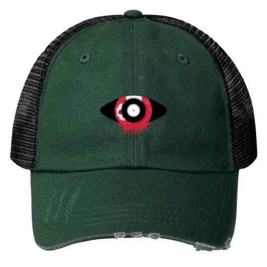 The Third Eye black Print Trucker Hats
