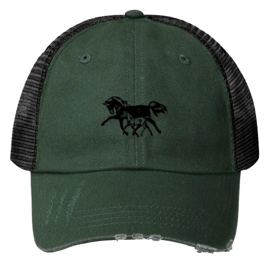 horse pony horseman western riding western horse Print Trucker Hats