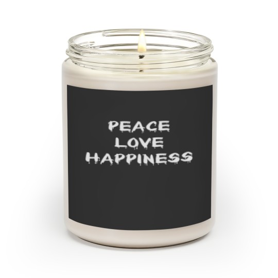 Peace Love Happiness - Peace And Love - Scented Candles