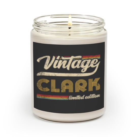 Classic Personalized Vintage Clark Limited Edition Men  Gifts Scented Candles
