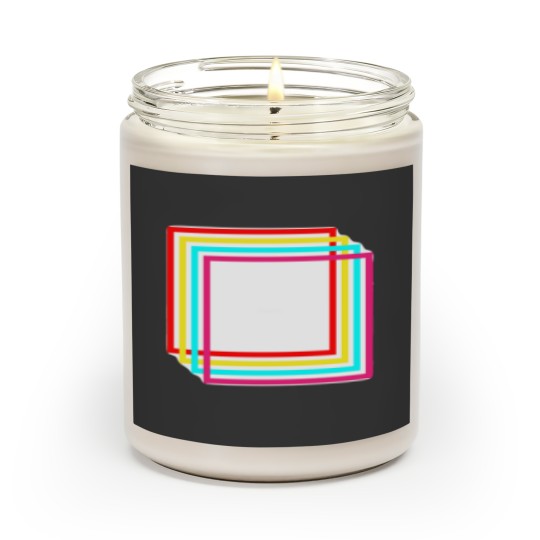 Retro Design Color Colorful 70's 80's By SadekCo Scented Candles