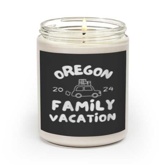 Oregon Road Trip 2024 Family Vacation Holiday Matching Scented Candles