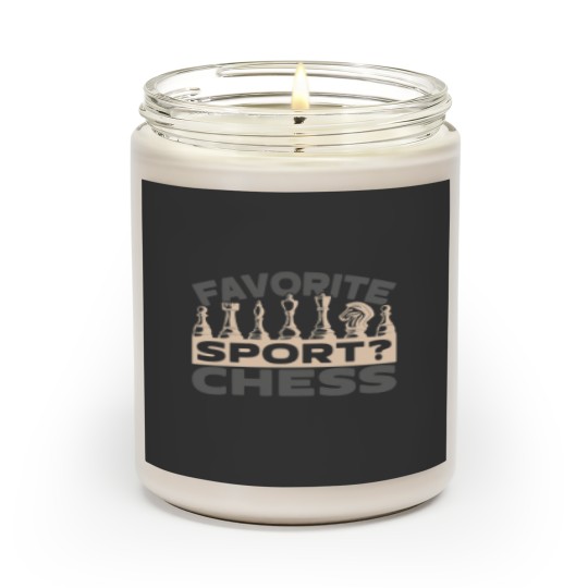 Favorite Sport Chess I Chess Coach Tournament Chess Scented Candles