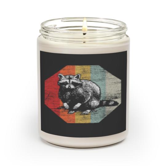 Animal Gift Retro Raccoon Scented Candles