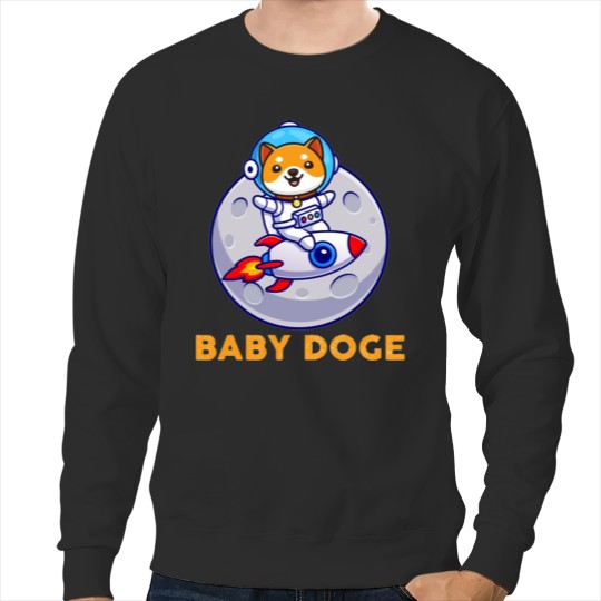 Baby Doge Coin, Cryptocurrency Moon Shiba Inu BabyDoge Sweatshirts