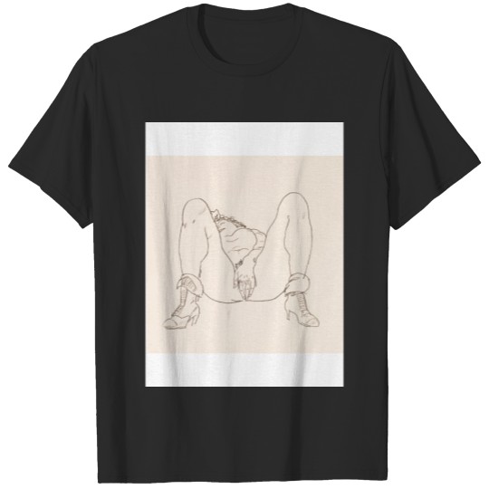 EGON SCHIELE - Reclining Nudee with Boots 1918 T-Shirts