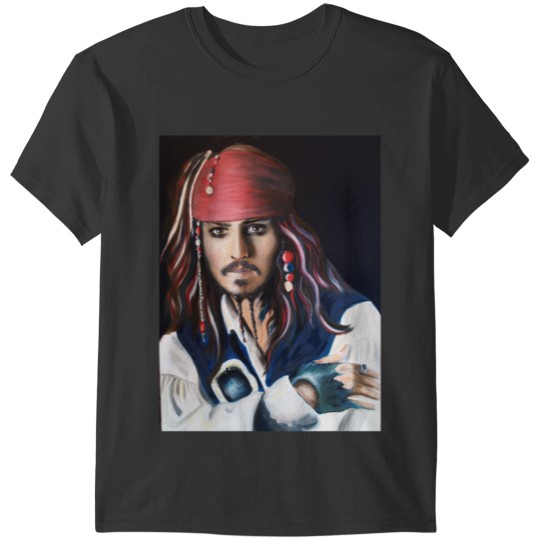 Captain Jack Sparrow from the Pirates of the Caribbean T-Shirts