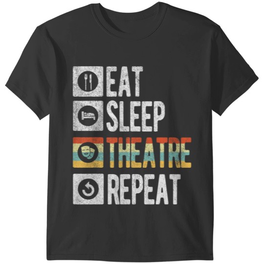 Funny Theatre Broadway Musicals Actor Theater Nerd Retro T-Shirts