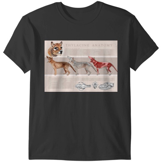 Thylacine Anatomy T-Shirts