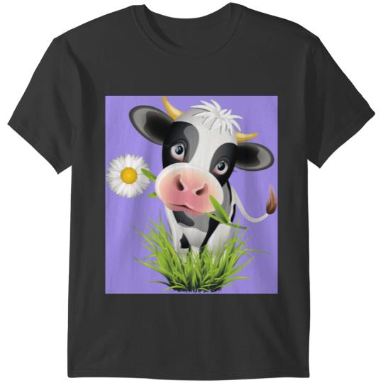 Cute cow with pretty eyes T-Shirts
