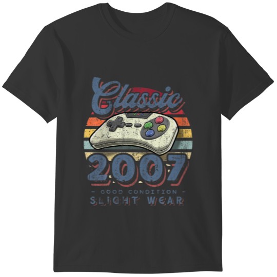Classic 2007 15Th Birthday Retro Video Game Contro T Shirts