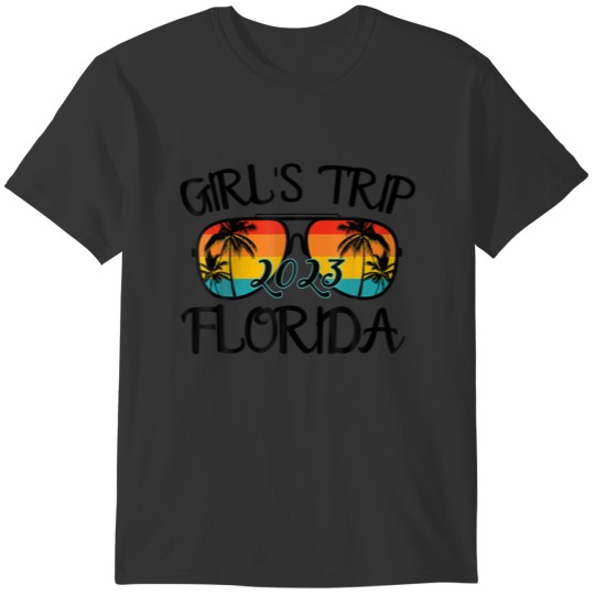 Girls Trip Florida 2023 Sunglasses Summer Vacation T Shirts