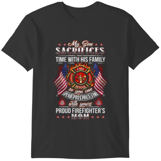 Firefighters Mom T Shirts
