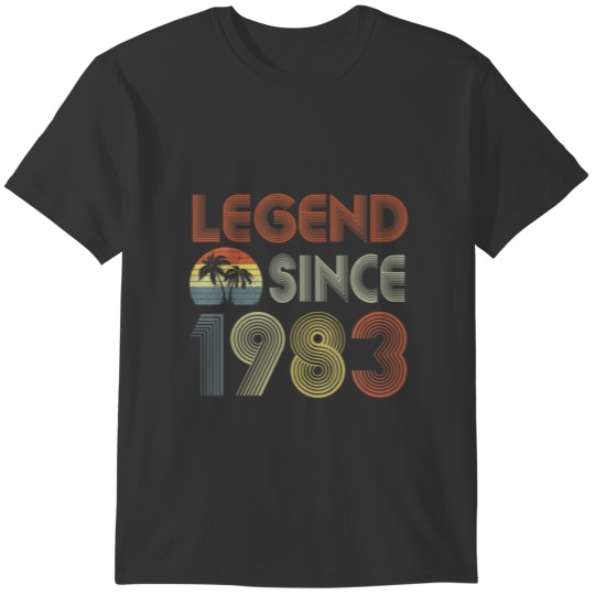 Legend Since 1983 40Th Birthday Retro T Shirts