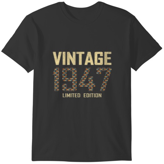 Vintage 1947 Limited Edition - 75Th Birthday 75 Ye T Shirts