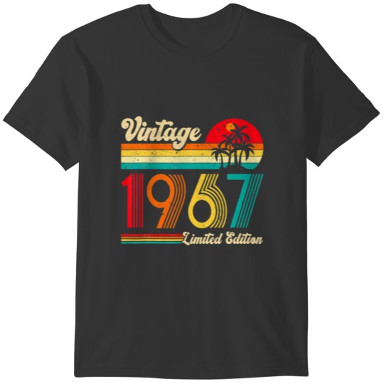 Turning 55 Birthday Decorations Men 55Th Bday 1967 T Shirts