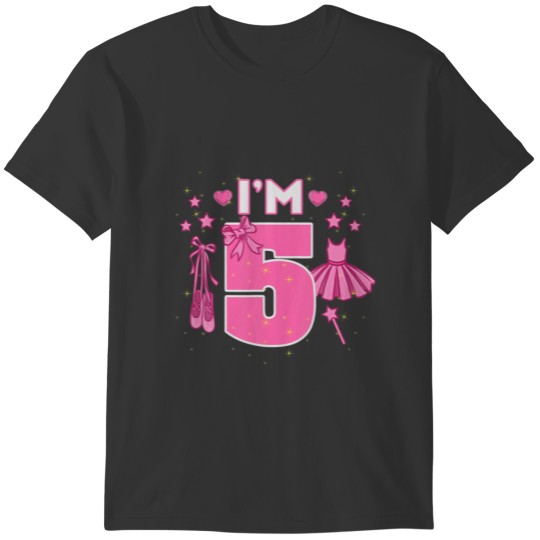 Im 5 Ballerina 5Th Birthday T Shirts
