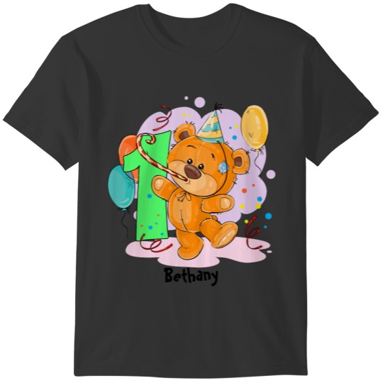 1st Birthday Teddy Bear Baby T Shirts