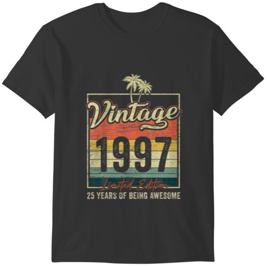 25 Birthday Gifts Vintage 1997 Limited Edition 25 T Shirts
