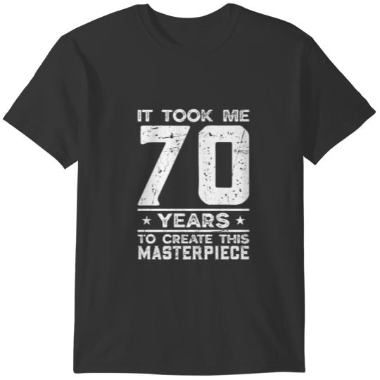 70Th Birthday Vintage Distressed Design For 70 B-D T Shirts