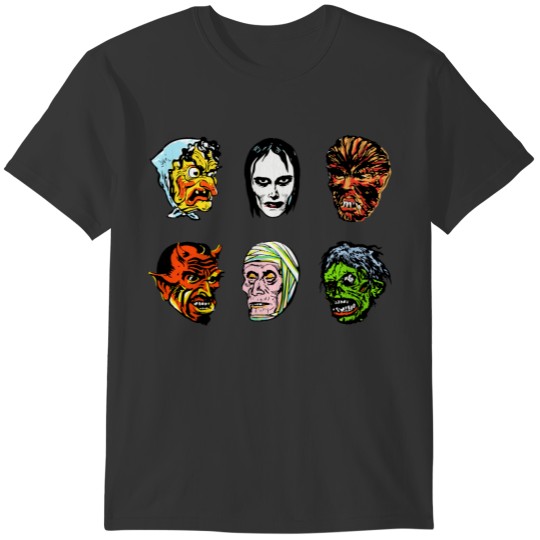 Vintage Halloween Masks T Shirts