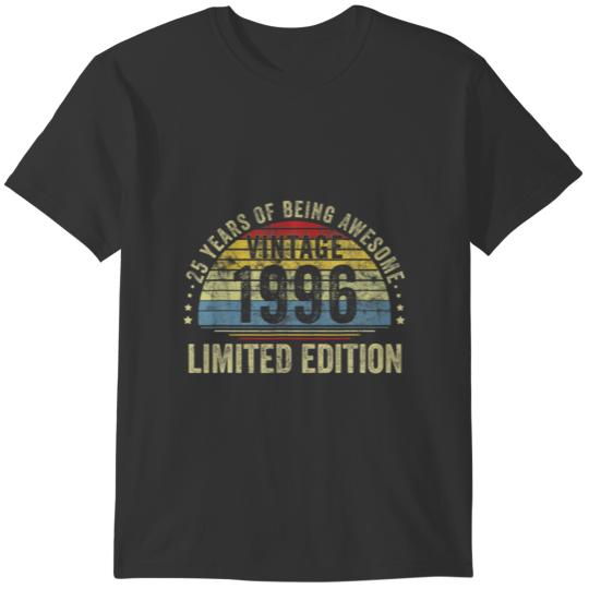 Vintage 1996 Limited Edition 25Th Birthday 25 Year T Shirts