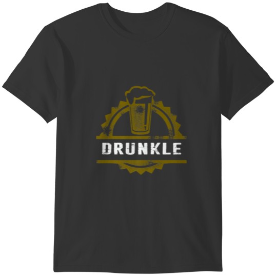 Funny Drunkle Uncle Drunk Beer Glass T Shirts
