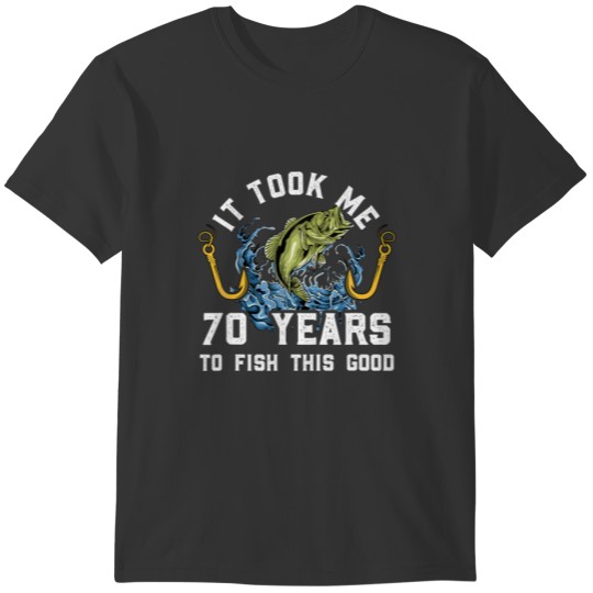 70Th Birthday Fisherman T Shirts