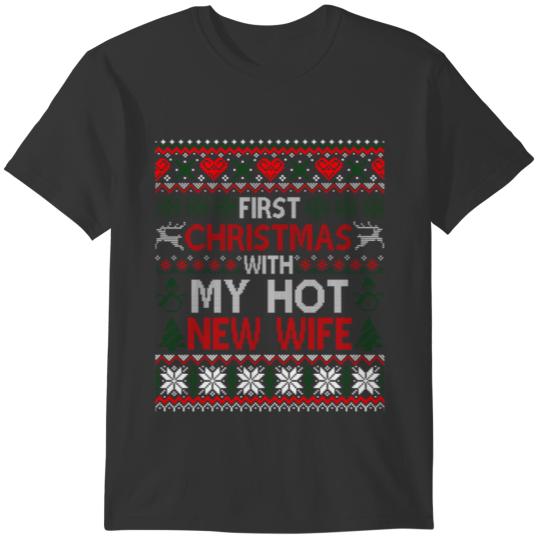First Christmas With My Hot New Wife Married T Shirts