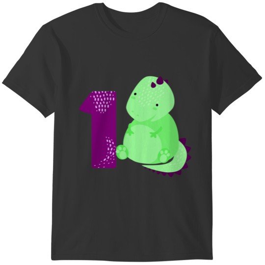 Baby Dinosaur 1st Birthday Toddler T Shirts