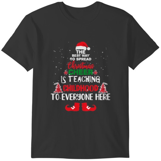 Christmas Childhood Teachers , Funny Teachers T Shirts