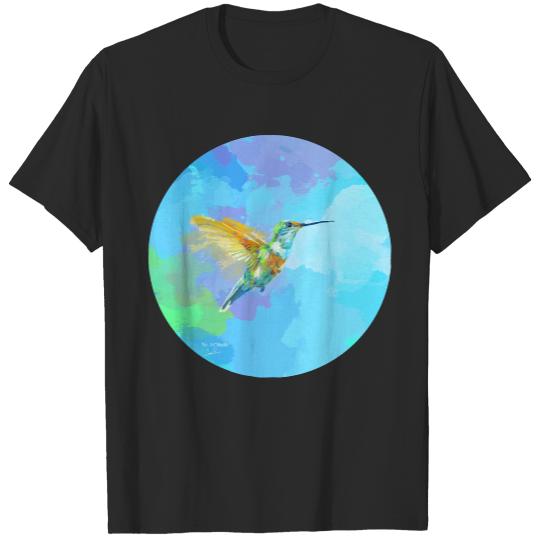 Hummingbird T Shirt Tiny Wings, Strong Heart  Hummingbird Painting T Shirt T-Shirts