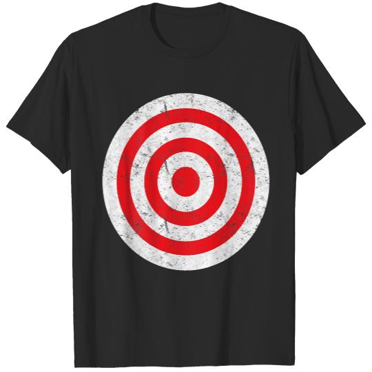 (Print on Back) Retro Bullseye Target Bulls Eye Fun Gift T-Shirt T-Shirts