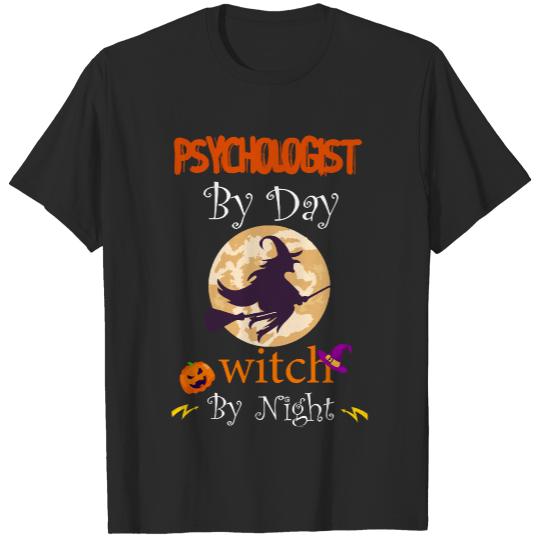 Halloween Psychologist Gift Psychologist by day witch by night, Psychologist gift for halloween T-Shirts