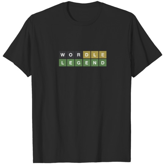 Wordle Legend (Wordle Style) T-Shirts