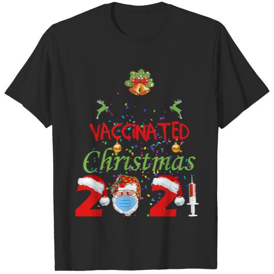 Christmas 2021 Merry Vaccinated Christmas 2021 T-Shirts
