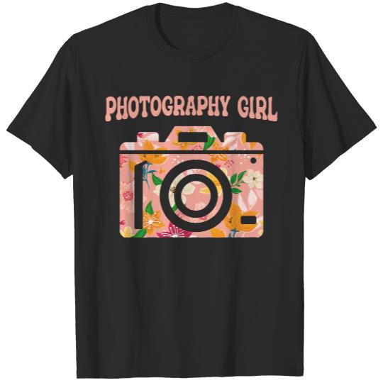 Photography T- Shirt Funny Photographer Camera Photos - Photography Girl T- Shirt T-Shirts