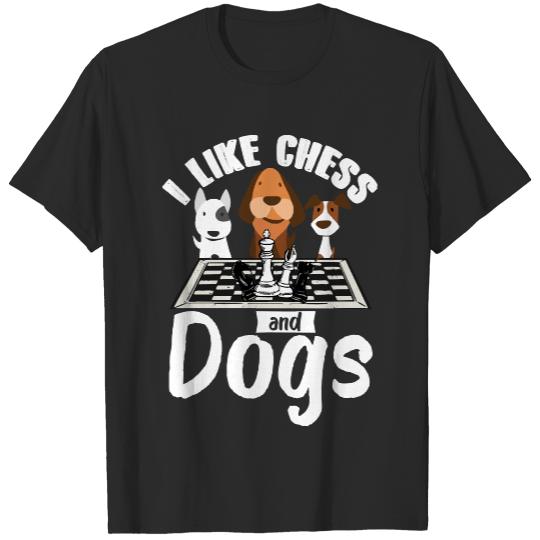 Chess T- Shirt Chess Board Dogs Lover Club Team T- Shirt T-Shirts
