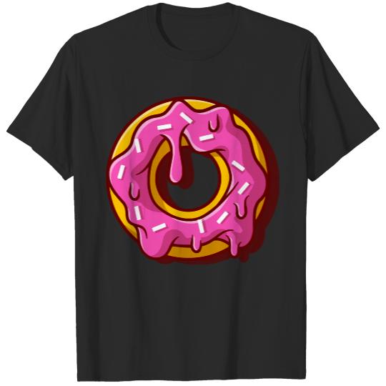 Doughnut Melted Cartoon T- Shirt Doughnut Melted Cartoon T- Shirt T-Shirts