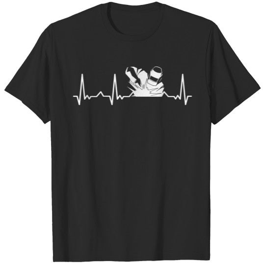 Welding Forge Welder Blacksmith Metalworker Forger Heartbeat T-Shirts