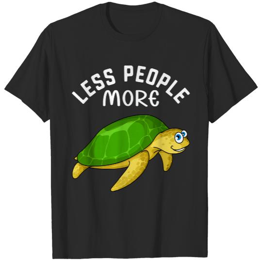 Turtle T- Shirt Less People More Turtles Kids Turtle T- Shirt T-Shirts