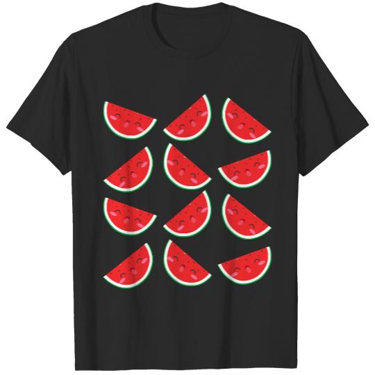 Kawaii Food Characters  Shirt Happy Kawaii Watermelons   1161 T-Shirts