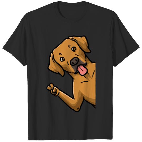 Dog Friend T- Shirt Rhodesian Ridgeback Dog From Side T- Shirt T-Shirts