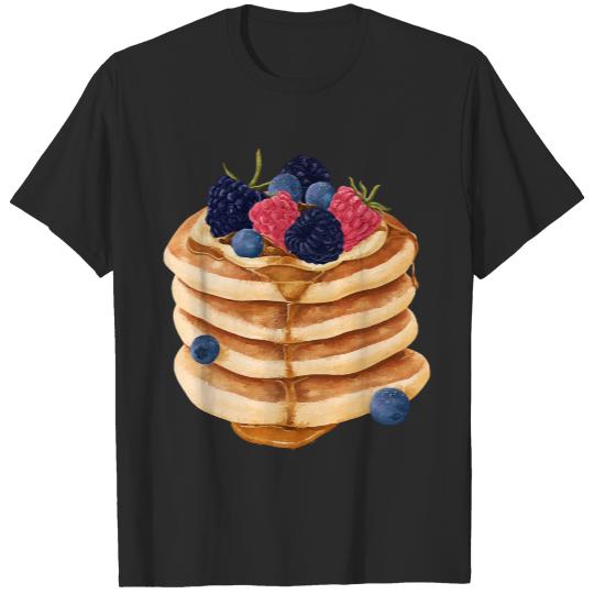 Pancakes With Berries And Honey T- Shirt Mixed Berries Pancake With Honey T- Shirt T-Shirts