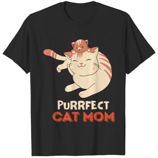 Cat Moms Very Happy Cat Mom T-Shirts